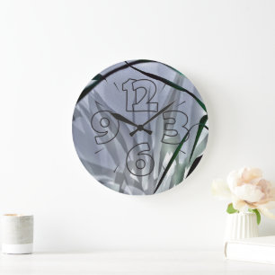 Grey shadows large clock