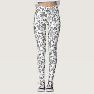 Grey Shamrocks Leggings