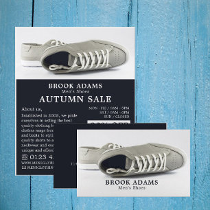Grey Shoes, Men's Clothing Store Business Card