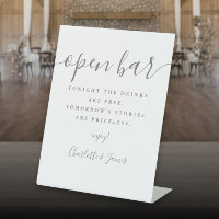 Grey Signature Script Open Bar