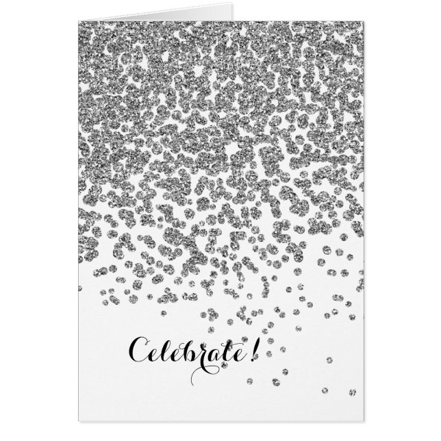 Grey Silver Faux Glitter (Front)