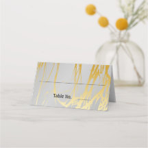 Grey silver with golden lines wedding