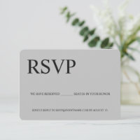 Grey Simple Business event Logo Reserved seats 