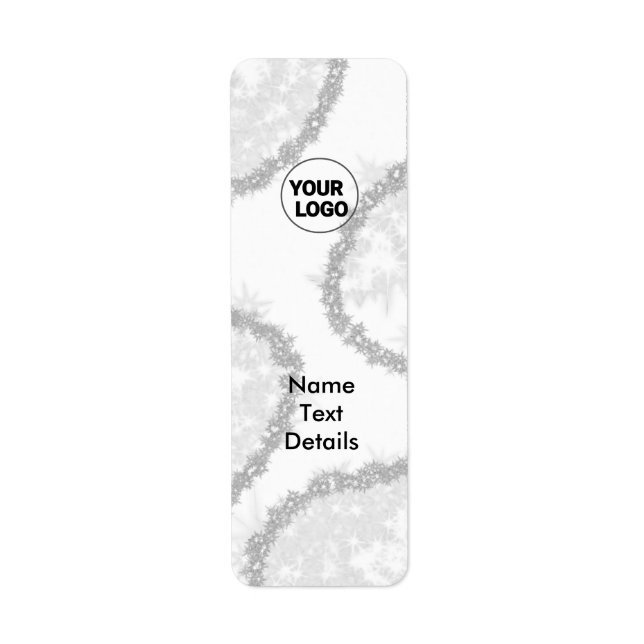 GREY SIMPLE NAME ADDRESS LABEL RETURN ADDRESS LABEL (Front)