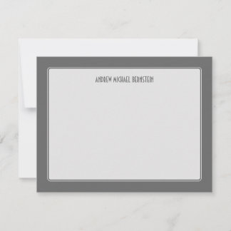 Grey Simple Note Card