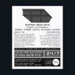 Grey Skip, Skip/Dumpster Company Advertising Flyer<br><div class="desc">Grey Skip,  Skip/Dumpster Company Advertising Flyers By The Business Card Store.</div>