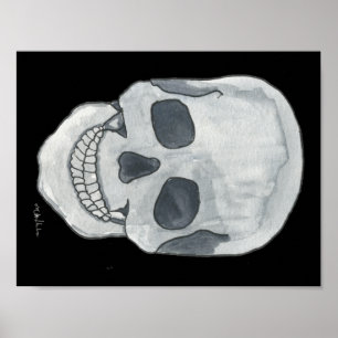 Grey Skull 11" x 8.5" Poster
