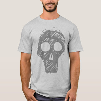 Grey Skull Grey T-Shirt