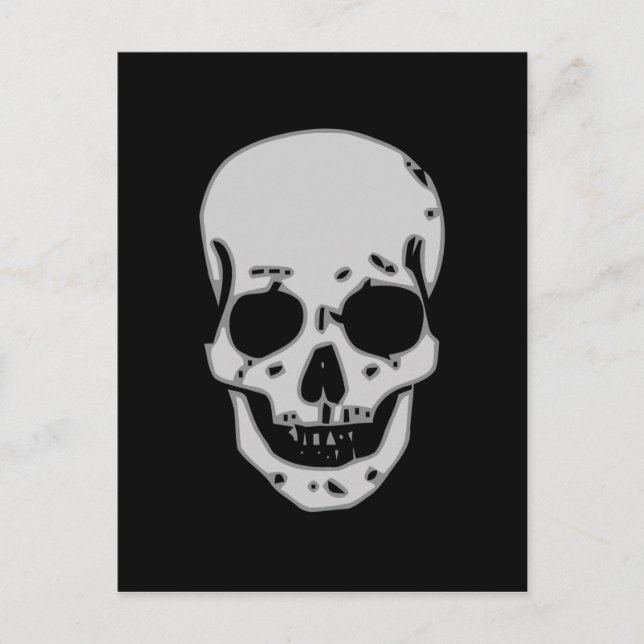 Grey skull postcard (Front)