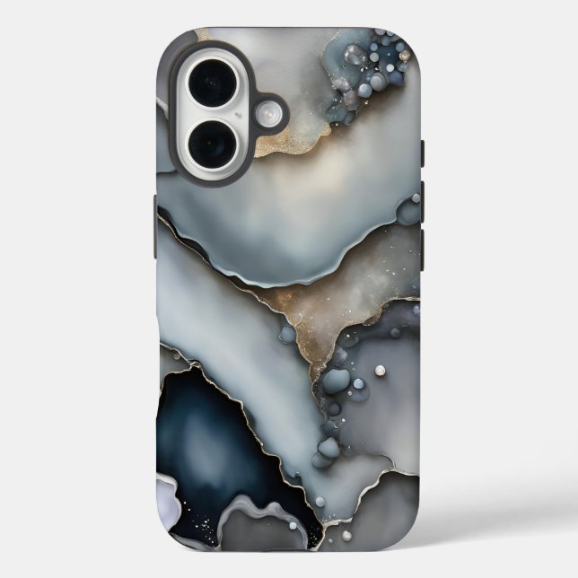 Grey Slate and Pebbles Case-Mate iPhone Case (Back)