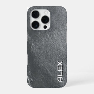 Grey Slate Texture iPhone Case