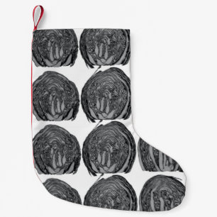 Grey Small Christmas Stocking