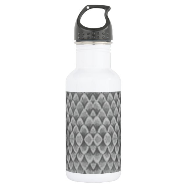 Grey Snakeskin 532 Ml Water Bottle (Front)