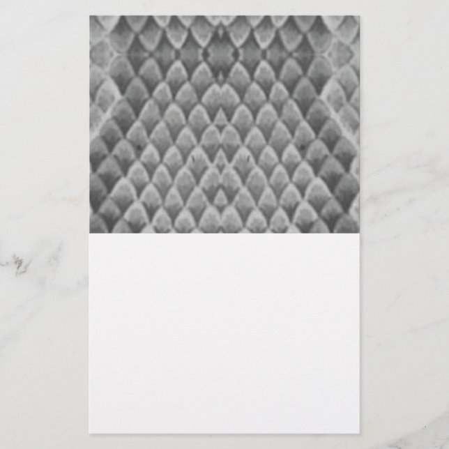 Grey Snakeskin Stationery (Front)