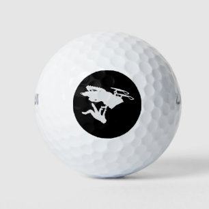 Grey Snowmobiler Golf Balls