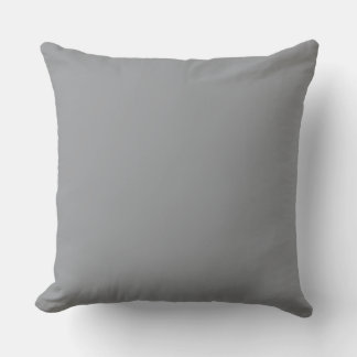 Grey Solid Color, Simple, Modern Cushion