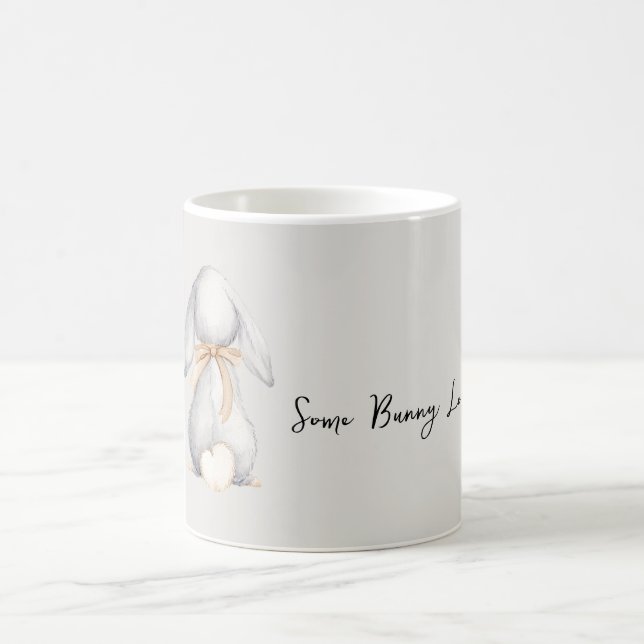 Grey Some Bunny Loves You Coffee Mug (Center)
