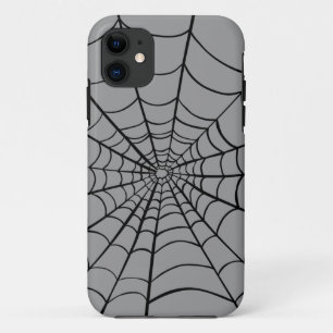 Grey Spider Web iPhone 11 Case