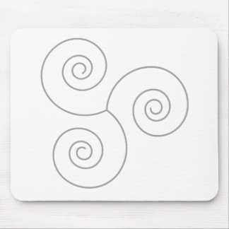 Grey Spiral of Life Mouse Pad