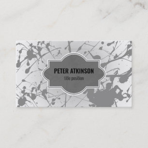 Grey Splash Business Card