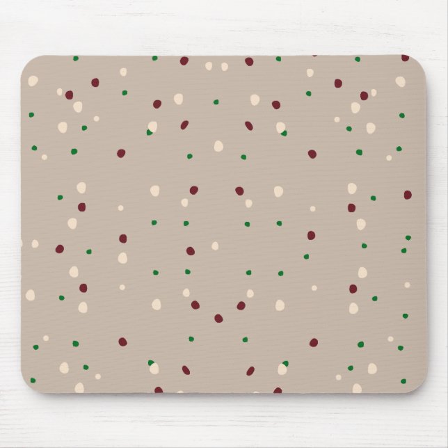Grey Spots Pattern Mouse Pad (Front)