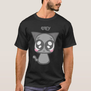 Grey Sprunki – Cute & Freckled Character Design T-Shirt