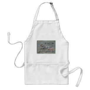 Grey Squirrel Christmas Blessings Series Standard Apron