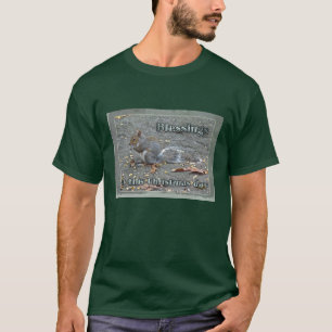 Grey Squirrel Christmas Blessings Series T-Shirt