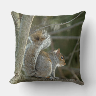 Grey Squirrel Cushion
