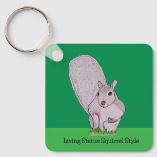 Grey Squirrel Key Ring