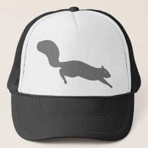 Grey Squirrel Running   Wildlife   Wild Animal Trucker Hat