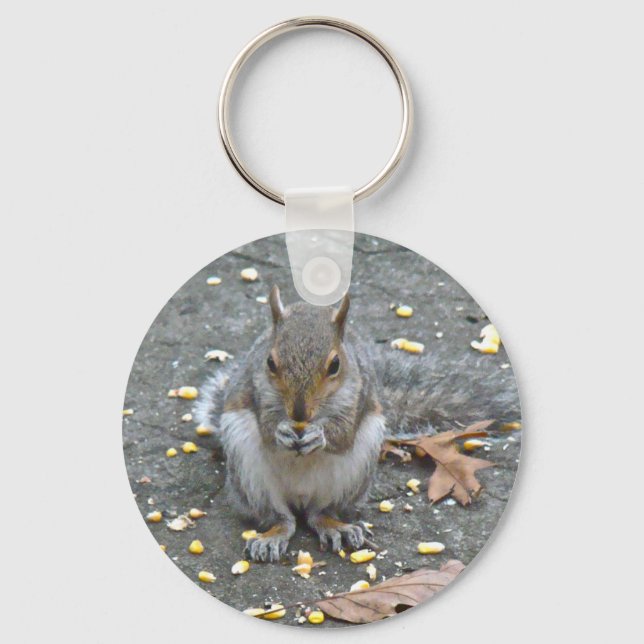 Grey Squirrel Series Key Ring (Front)