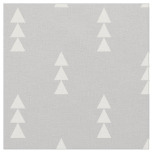 Grey Stacked Triangles Fabric