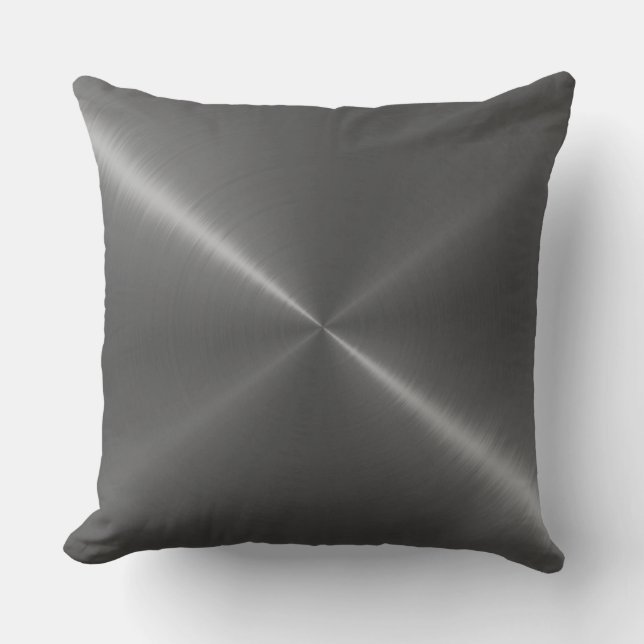 Grey Stainless Steel Metal Cushion (Front)