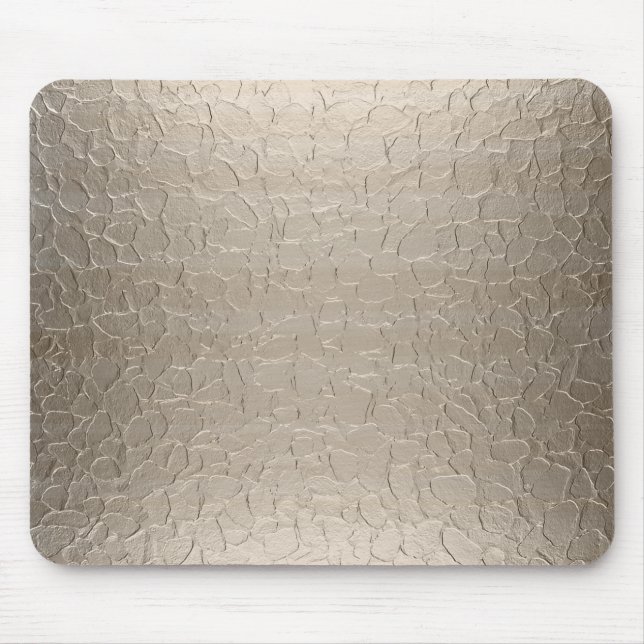 Grey Stainless Steel Metal Mouse Pad (Front)