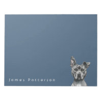 Grey Stalky Pit Bull Dog Drawing