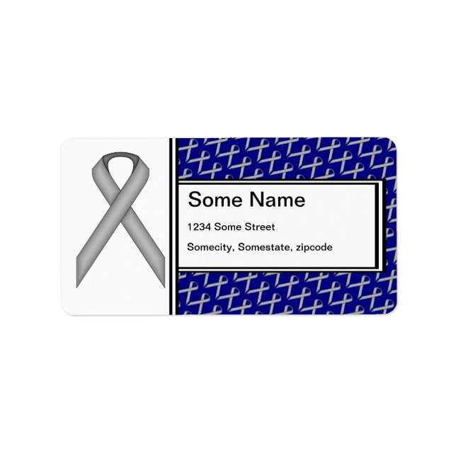 Grey Standard Ribbon by Kenneth Yoncich Label (Front)