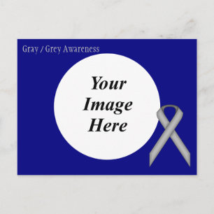 Grey Standard Ribbon Template by Kenneth Yoncich Postcard