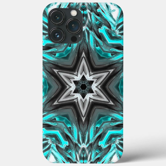 Grey star in touches of carved, glass or metallic  Case-Mate iPhone case (Back)