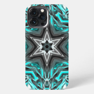Grey star in touches of carved, glass or metallic iPhone 13 pro max case