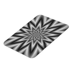 Grey Star Photo Magnet