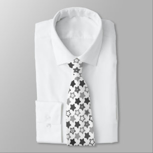 grey stars, grey and white, grey stars, grey tie