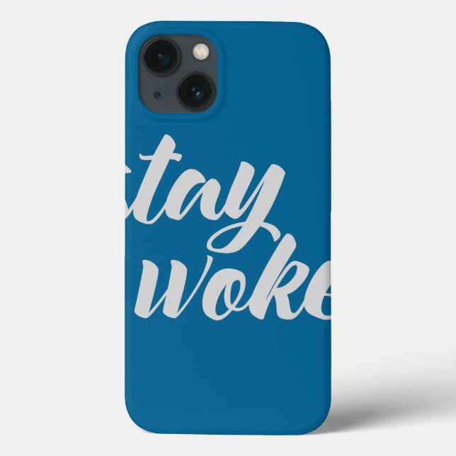 Grey Stay Woke Case-Mate iPhone Case (Back)