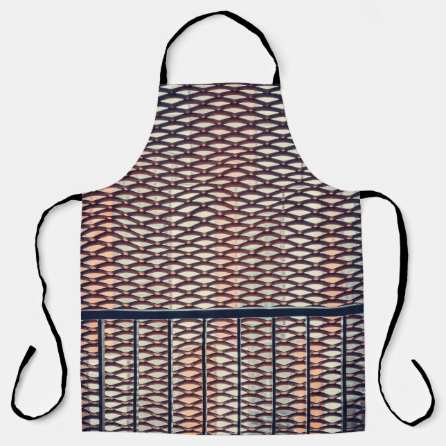Grey steel fence apron (Front)