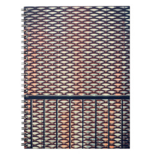 Grey steel fence notebook