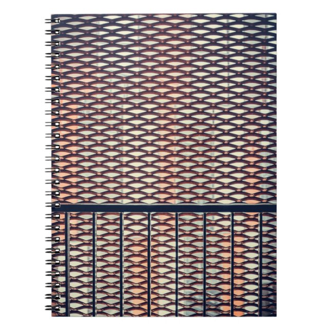 Grey steel fence notebook (Front)