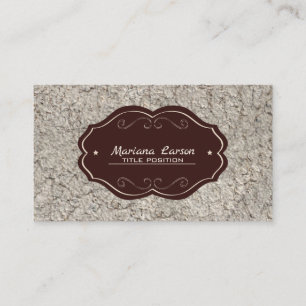 Grey Stone Marbled Business Card