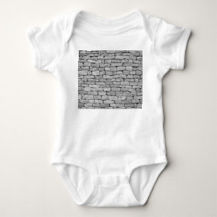 Grey stone wall, abstract background. baby bodysuit