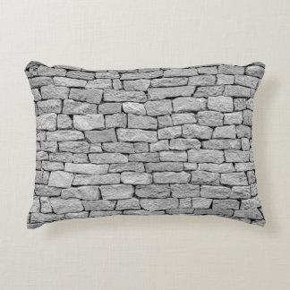 Grey stone wall, abstract background. decorative cushion