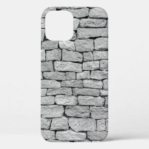 Grey stone wall as an abstract background. iPhone 12 case